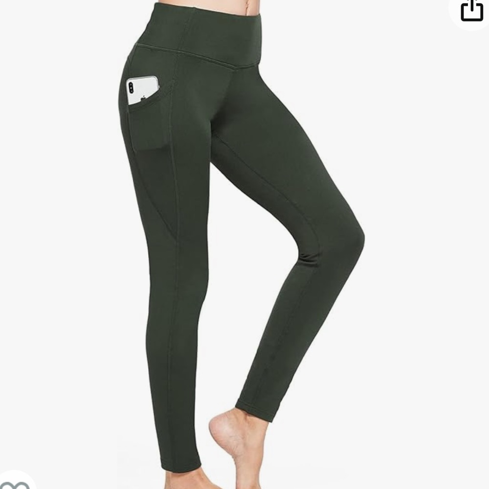 BALEAF Women's Fleece Lined Leggings High Waisted with Pockets